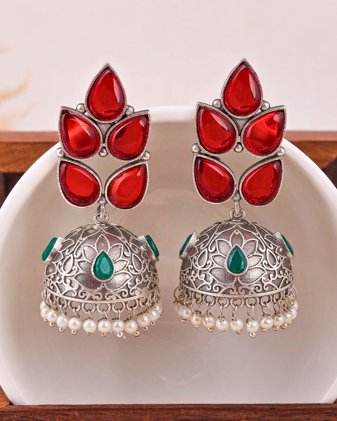 Isabella Jhumki EarRing - RED